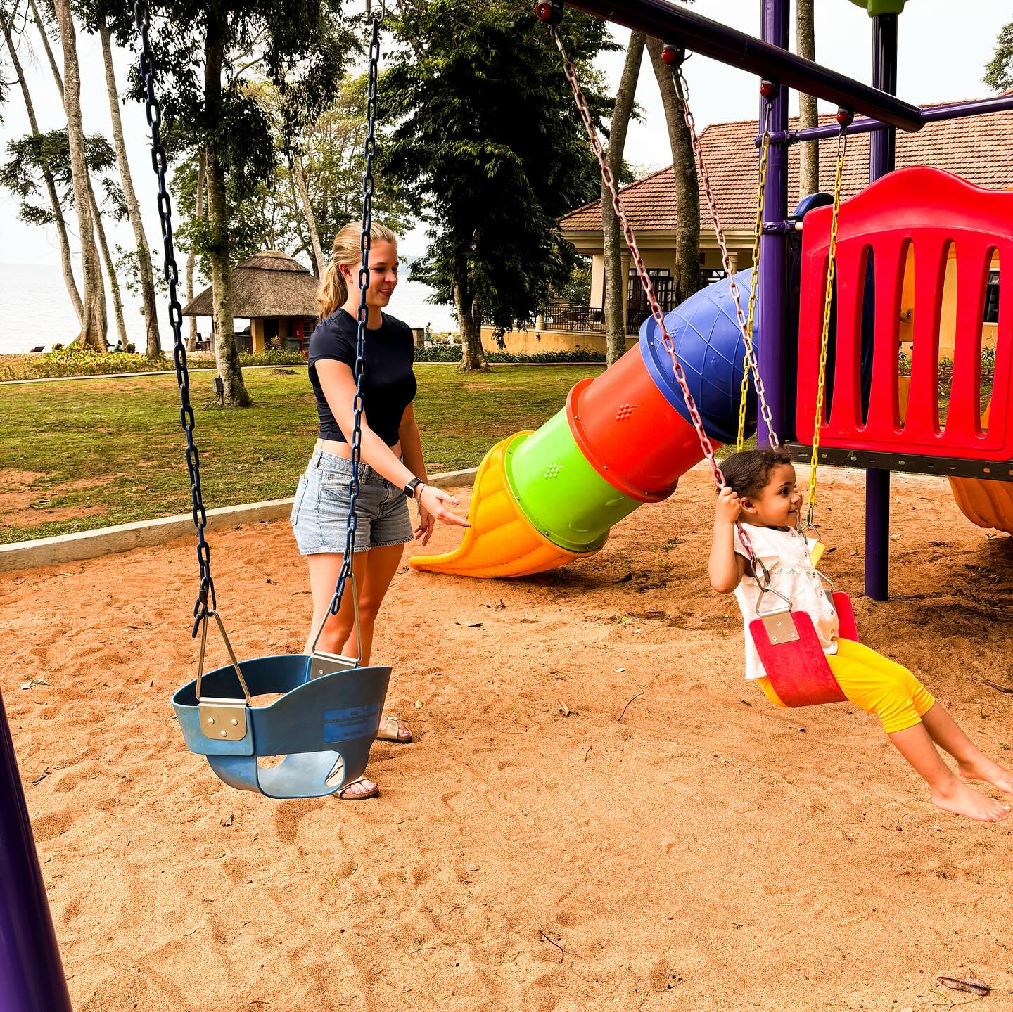 Children's playground in the gardens